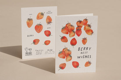 Berry Best Wishes, A6, with Envelope