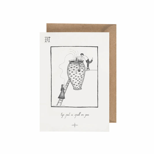 Love & Valentine's day Postcard, I Put a Spell on You, A6, with Envelope
