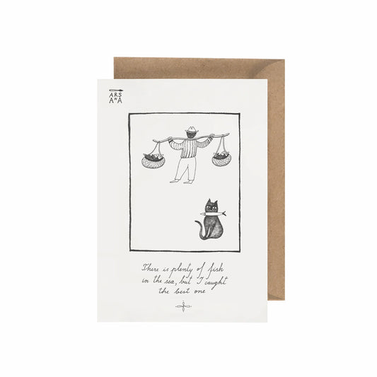 Love & Anniversary Postcard, Plenty of Fish in the Sea, A6, with Envelope