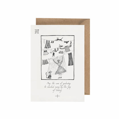 Healing & Thinking of You Postcard, The joy of today, A6, with Envelope