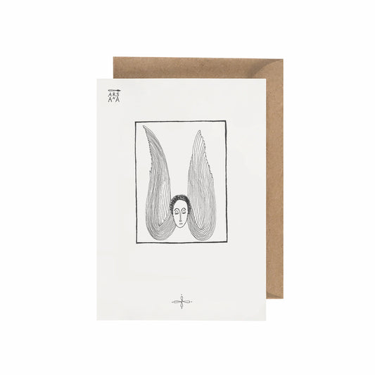 Sympathy & Thinking of You Postcard, Angel Wings, A6, with Envelope