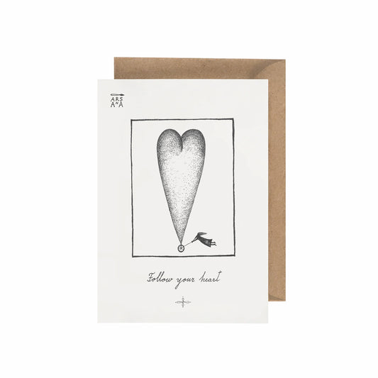Encouragement & New Beginnings Postcard, Follow Your Heart, A6, with Envelope