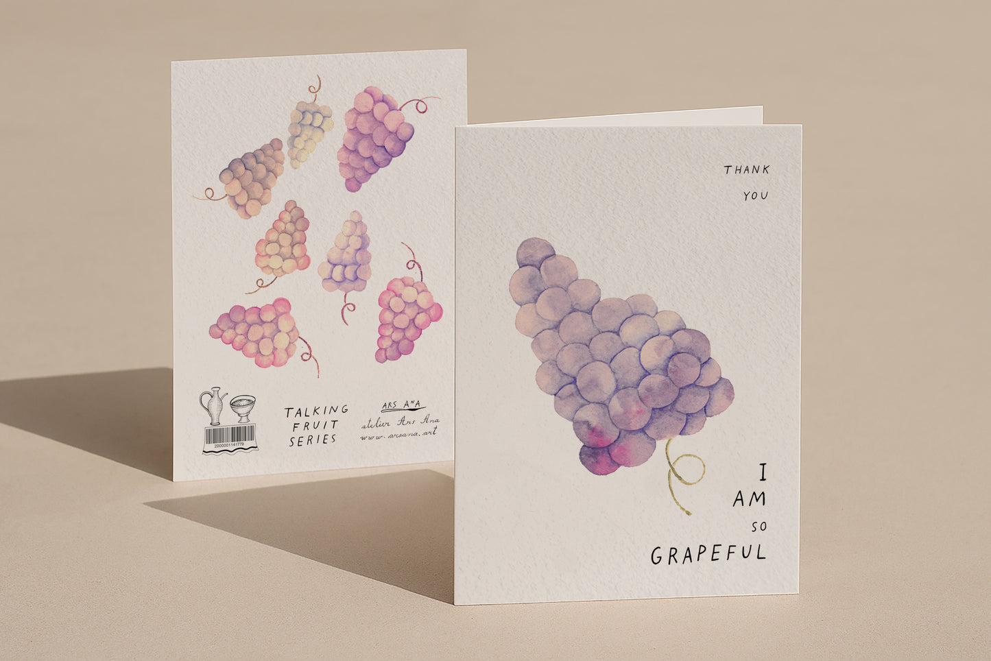 I Am Grapeful, A6, with Envelope