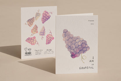 I Am Grapeful, A6, with Envelope