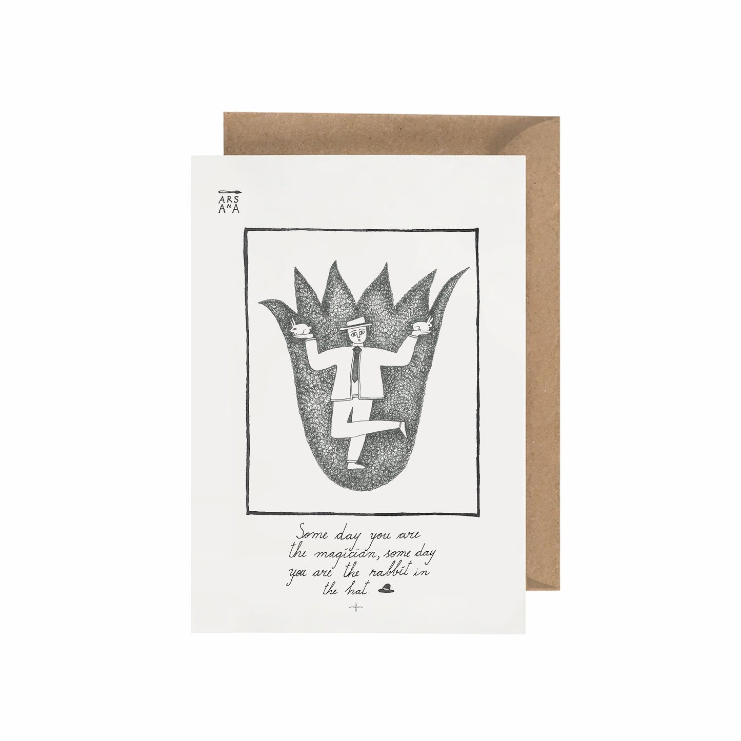 Funny encouragement & Magical life Postcard, Some Days You’re the Magician, A6, with Envelope