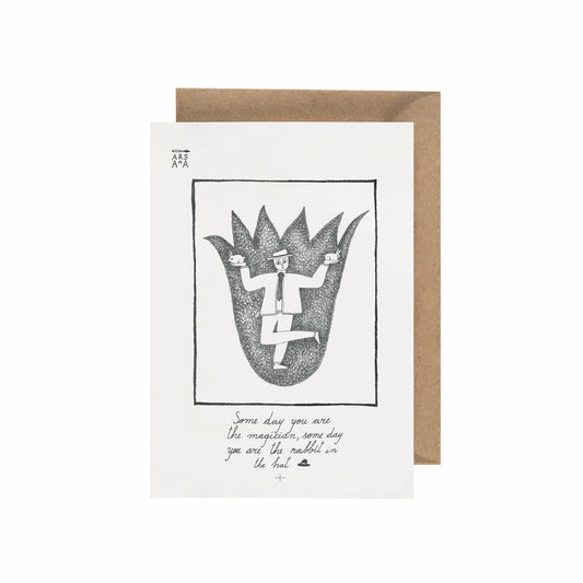 Funny encouragement & Magical life Postcard, Some Days You’re the Magician, A6, with Envelope