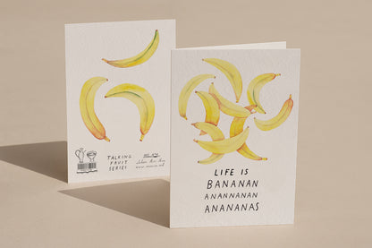 Life Is Bananas, A6, with Envelope