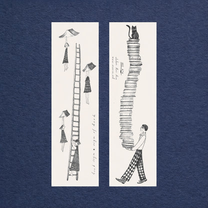Librarian Bookmark, Illustrated Literary Gift for Book Lovers