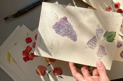 I Am Grapeful, A6, with Envelope