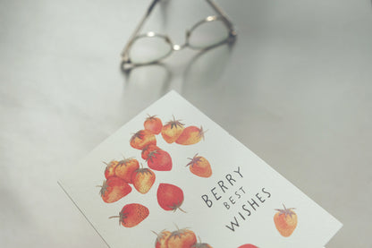 Berry Best Wishes, A6, with Envelope