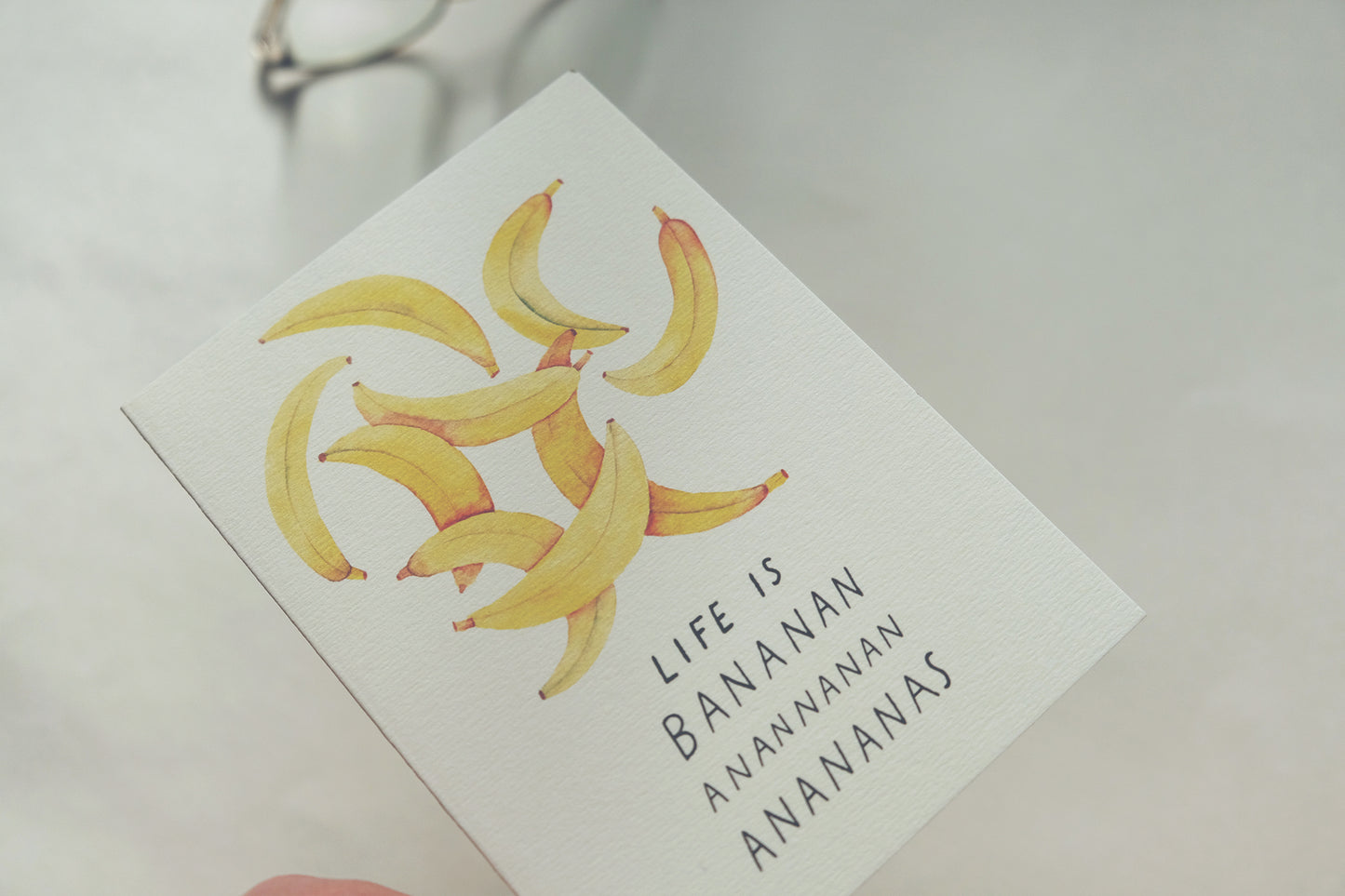Life Is Bananas, A6, with Envelope