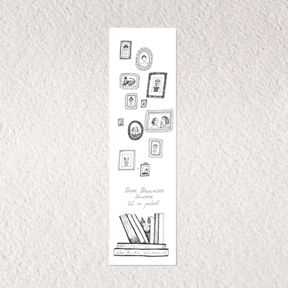 Cat Bookmark, Illustrated Literary Gift for Book Lovers