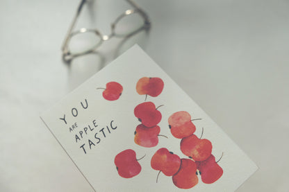 You Are Apple-tastic, A6, with Envelope
