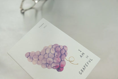 I Am Grapeful, A6, with Envelope