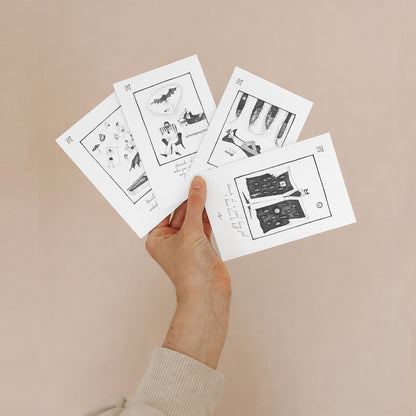 Dracula on a romantic date, Bloody Mary, chef, A6 with Recycled Envelope