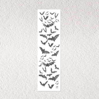 Dracula at Cemetery Bookmark, Illustrated Literary Gift for Book Lovers