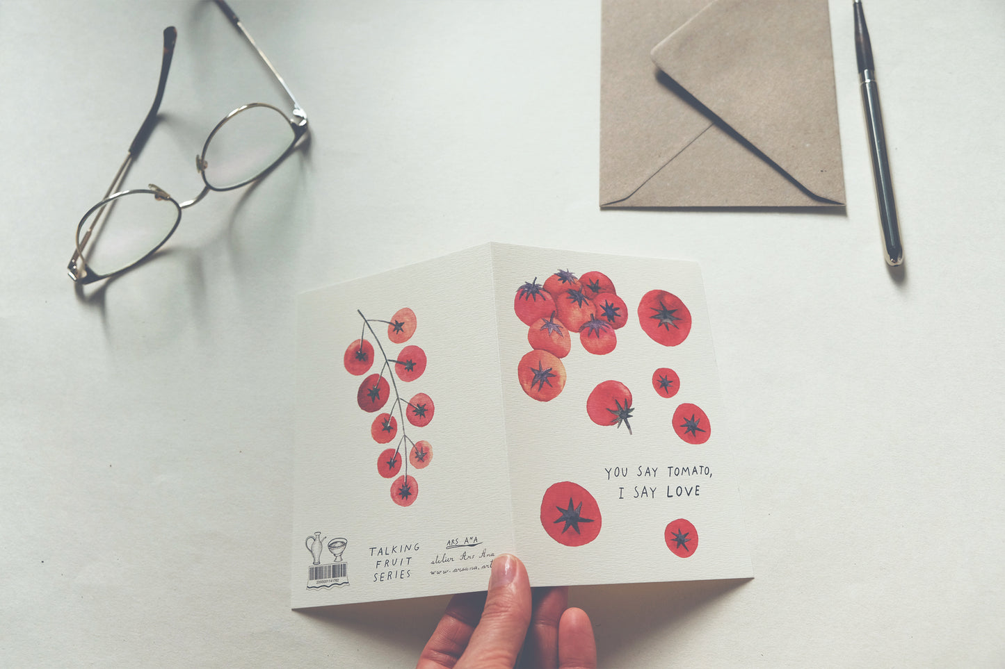 You Say Tomato I Say Love, A6, with Envelope
