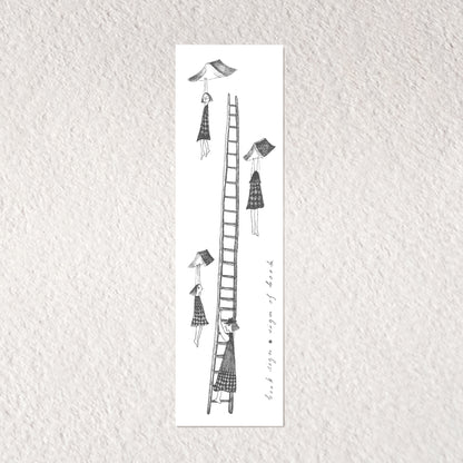Librarian Bookmark, Illustrated Literary Gift for Book Lovers