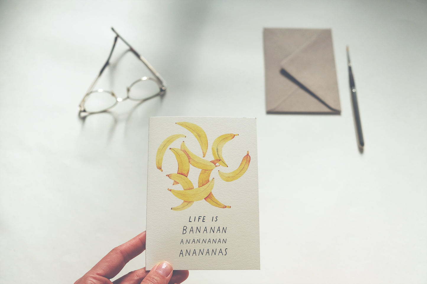 Life Is Bananas, A6, with Envelope