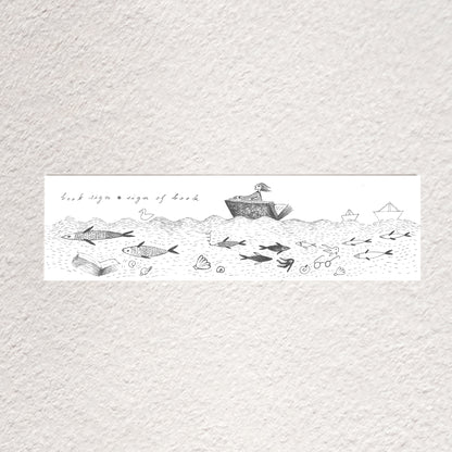 The Fish Bookmark, Illustrated Literary Gift for Book Lovers