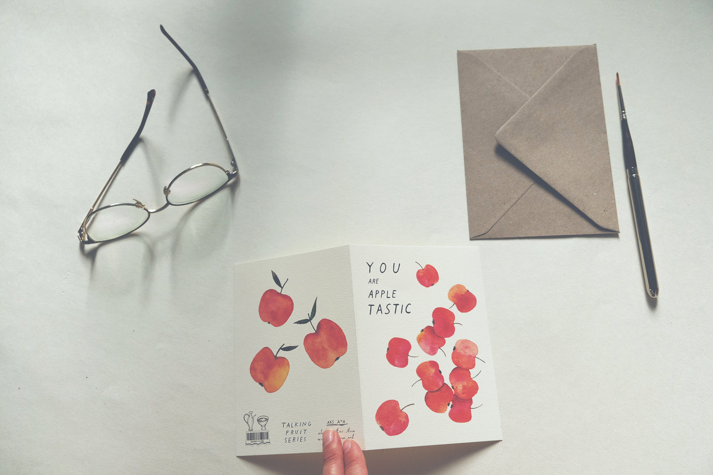 You Are Apple-tastic, A6, with Envelope