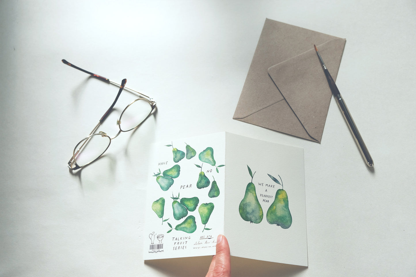 We Make a Perfect Pear, A6, with Envelope