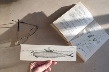 The Fish Bookmark, Illustrated Literary Gift for Book Lovers