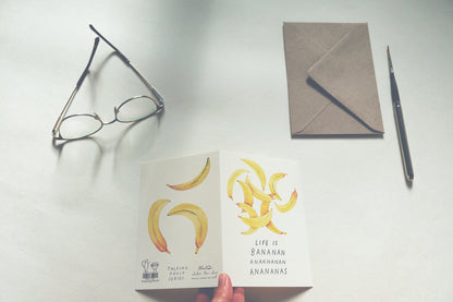 Life Is Bananas, A6, with Envelope