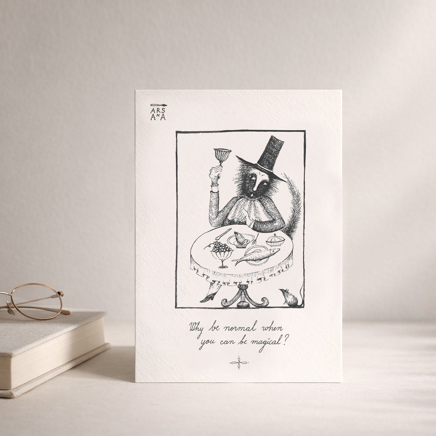 Magical life & Funny encouragement Postcard, Why Be Normal When You Can Be Magical, A6, with Envelope