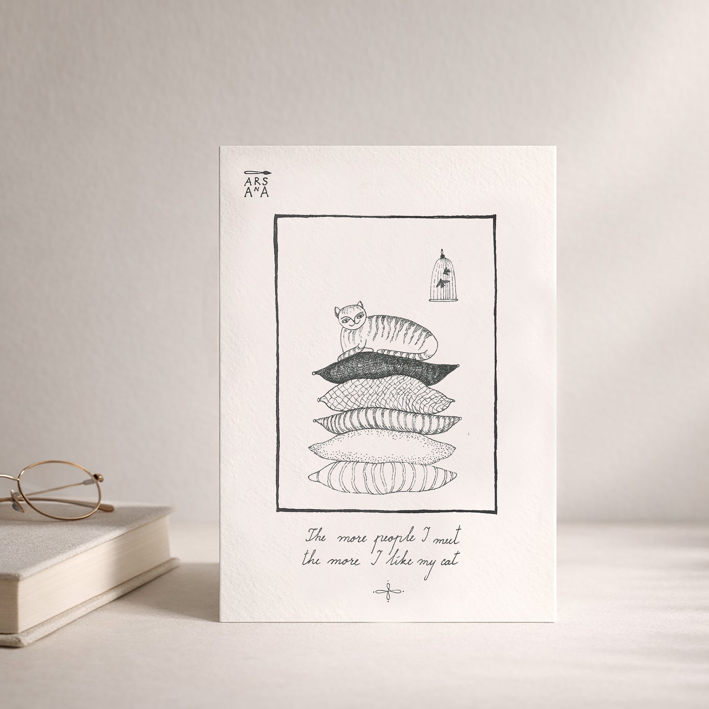 Cat Lover & Everyday Postcard, My Cat, A6, with Envelope