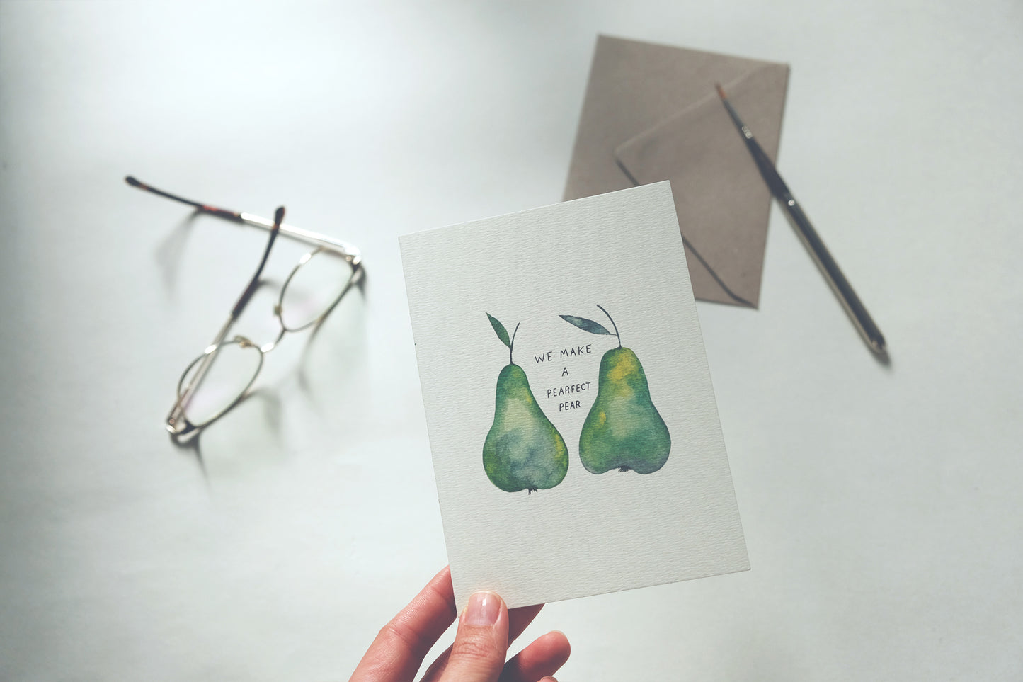 We Make a Perfect Pear, A6, with Envelope