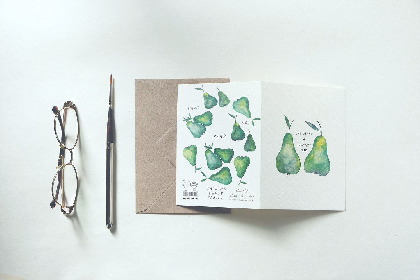 We Make a Perfect Pear, A6, with Envelope