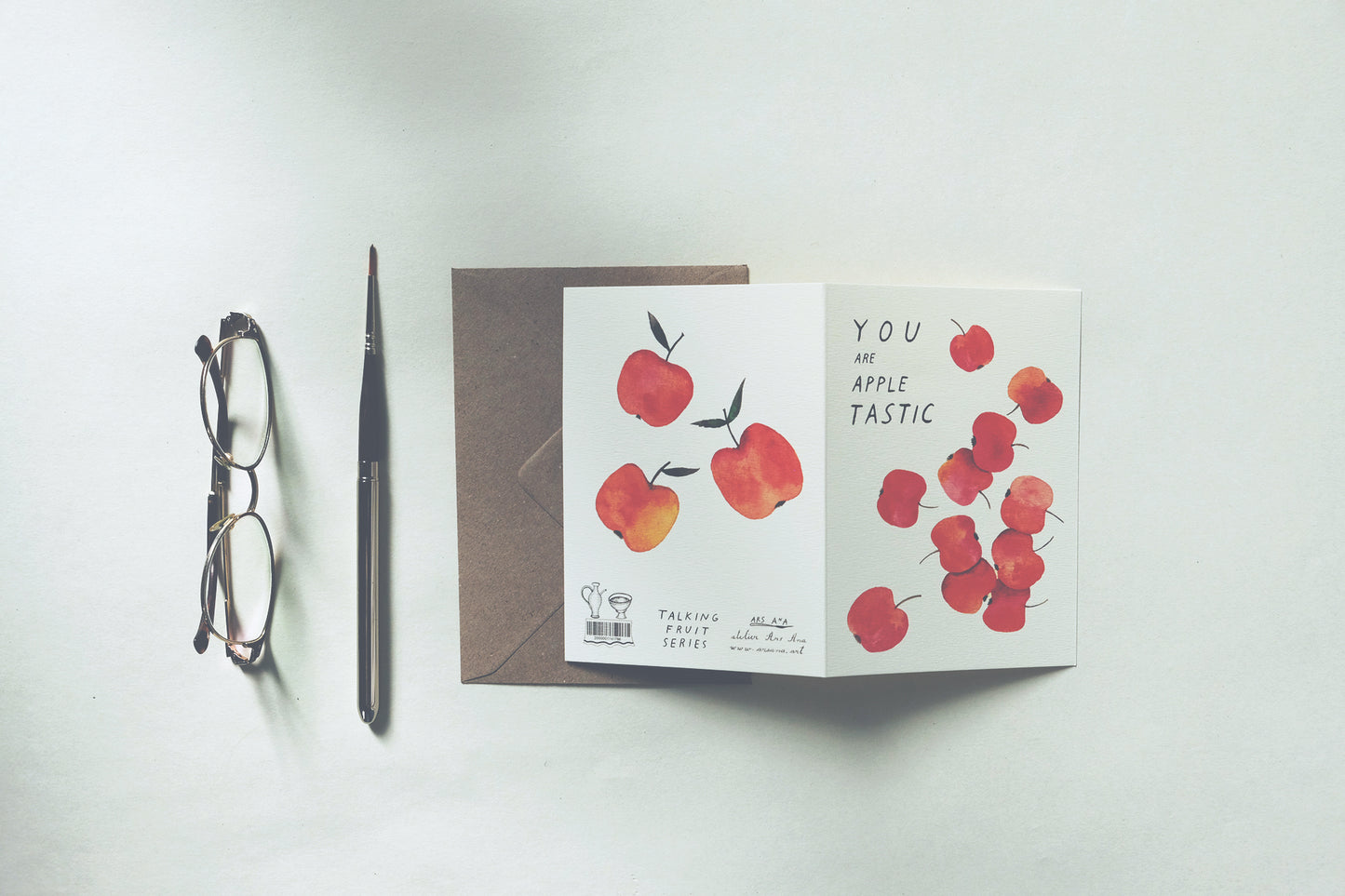 You Are Apple-tastic, A6, with Envelope