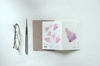 I Am Grapeful, A6, with Envelope