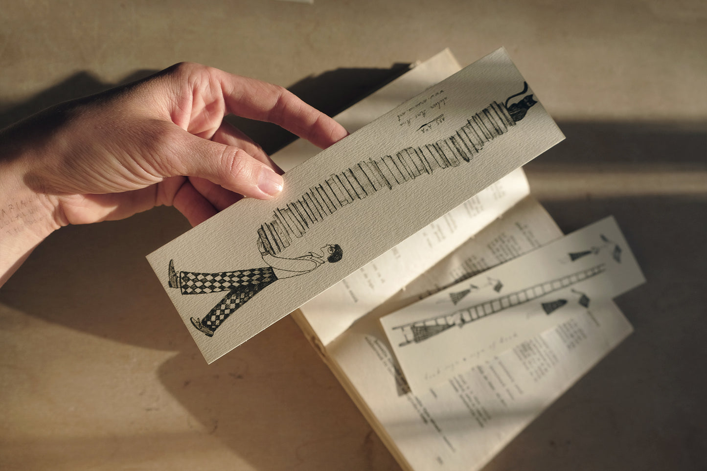 Librarian Bookmark, Illustrated Literary Gift for Book Lovers